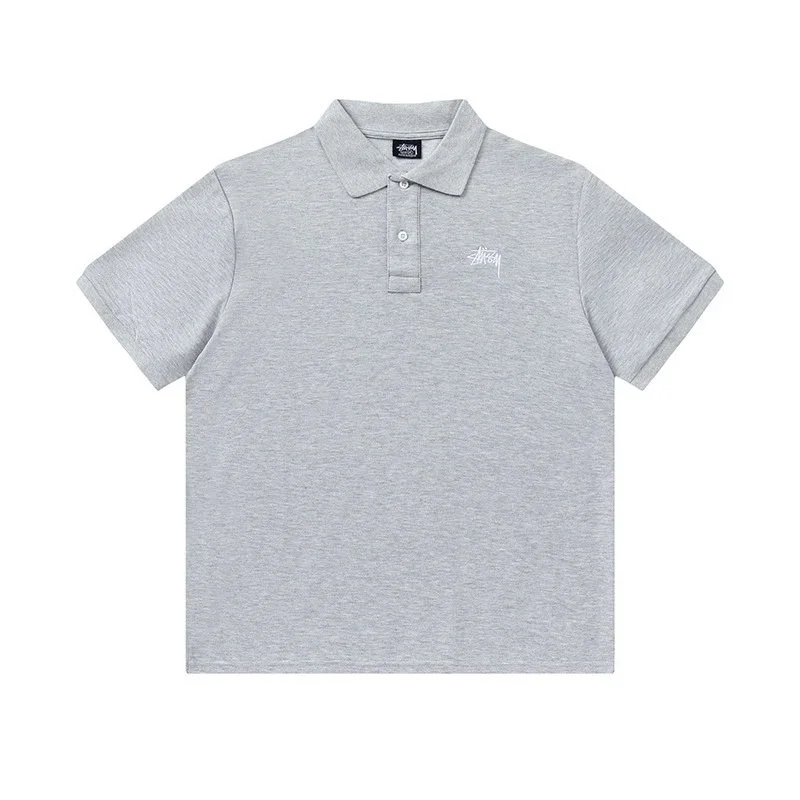 Stussy Stussy Stüssy Polo Shirt 6927灰 T-Shirts Grey - 1