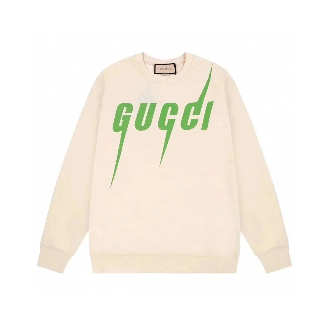 Gucci Gucci GC-27 Green Lightning Sweatshirt Cream - 1