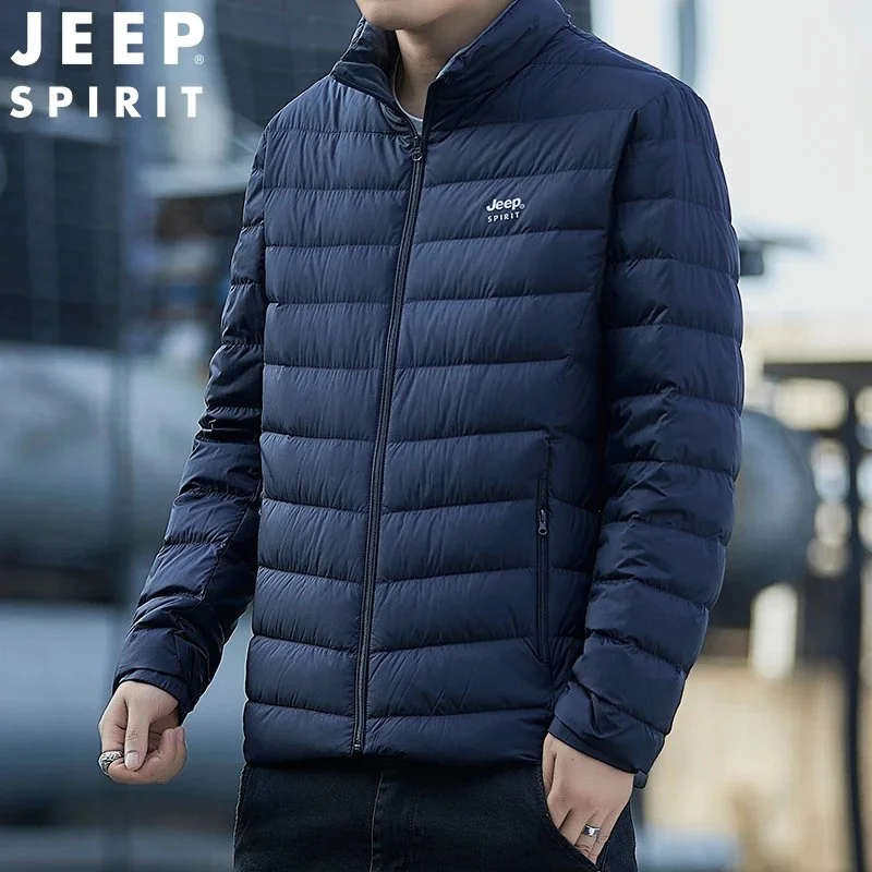 Other Jeep Spirit Deep Blue Lightweight Puffer Jacket Navy - 1