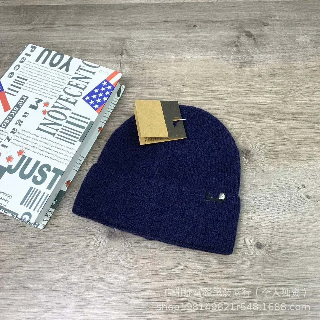 Other Navy Solid Knit Beanie Navy - 1