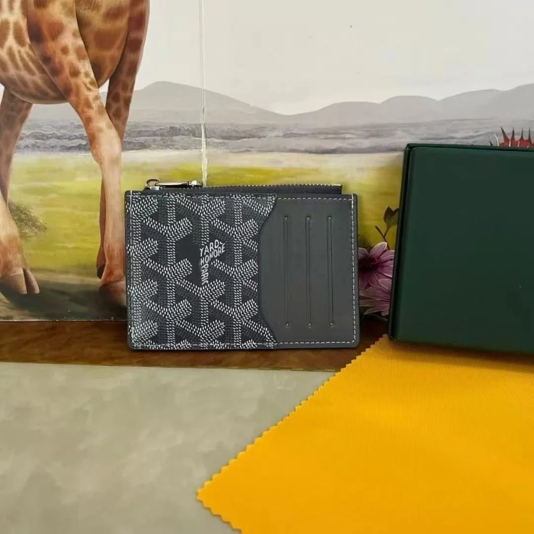 Goyard Goyard Monogram Card Holder Grey Wallet Grey
