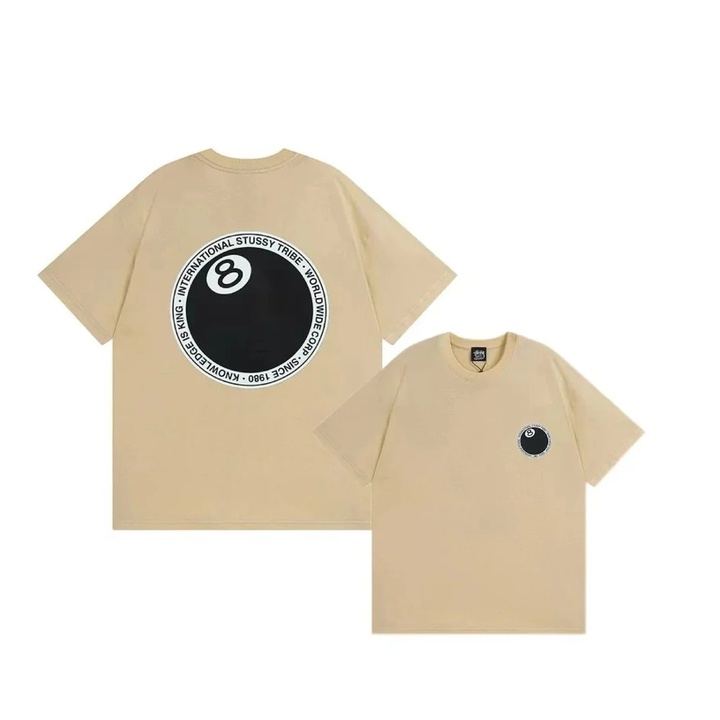Stussy Stussy International Stussy Tribe 8-Ball T-Shirt Beige Beige - 1