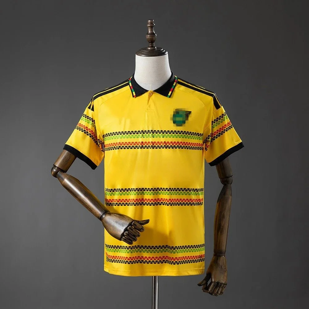 Other Yellow Rasta Stripe Polo Shirt 2627 Jamaica Home Yellow - 1