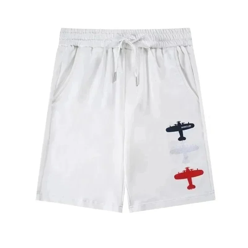 Moncler Moncler White Airplane Print Shorts White