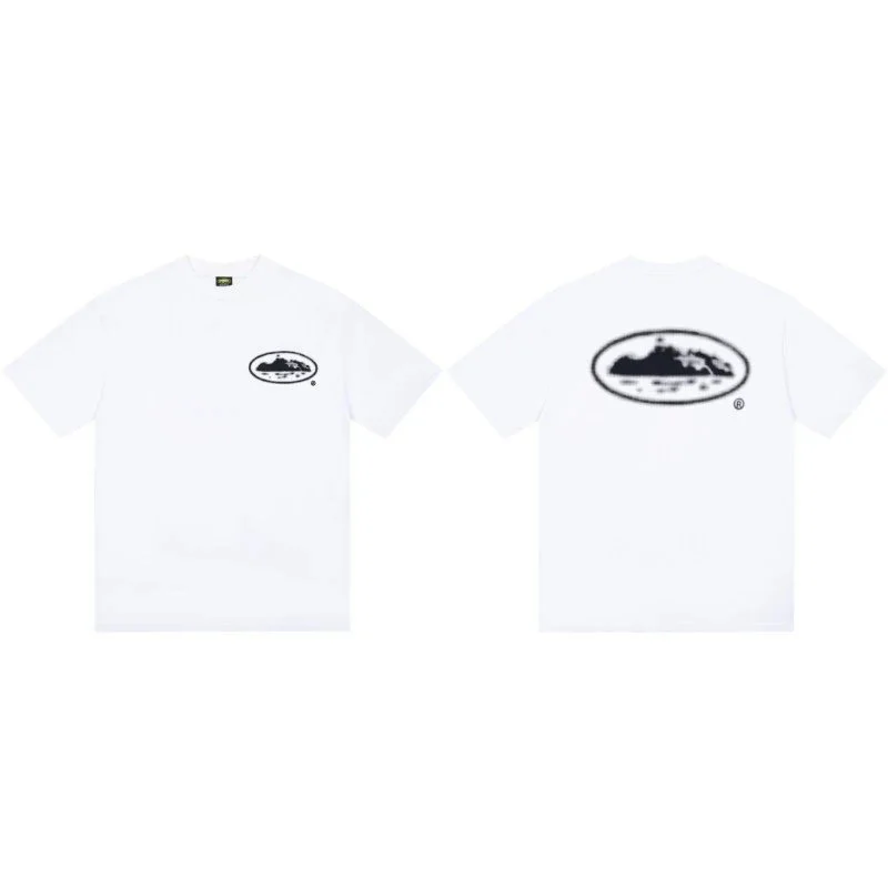Other White Island Print T-Shirt C207 White - 1