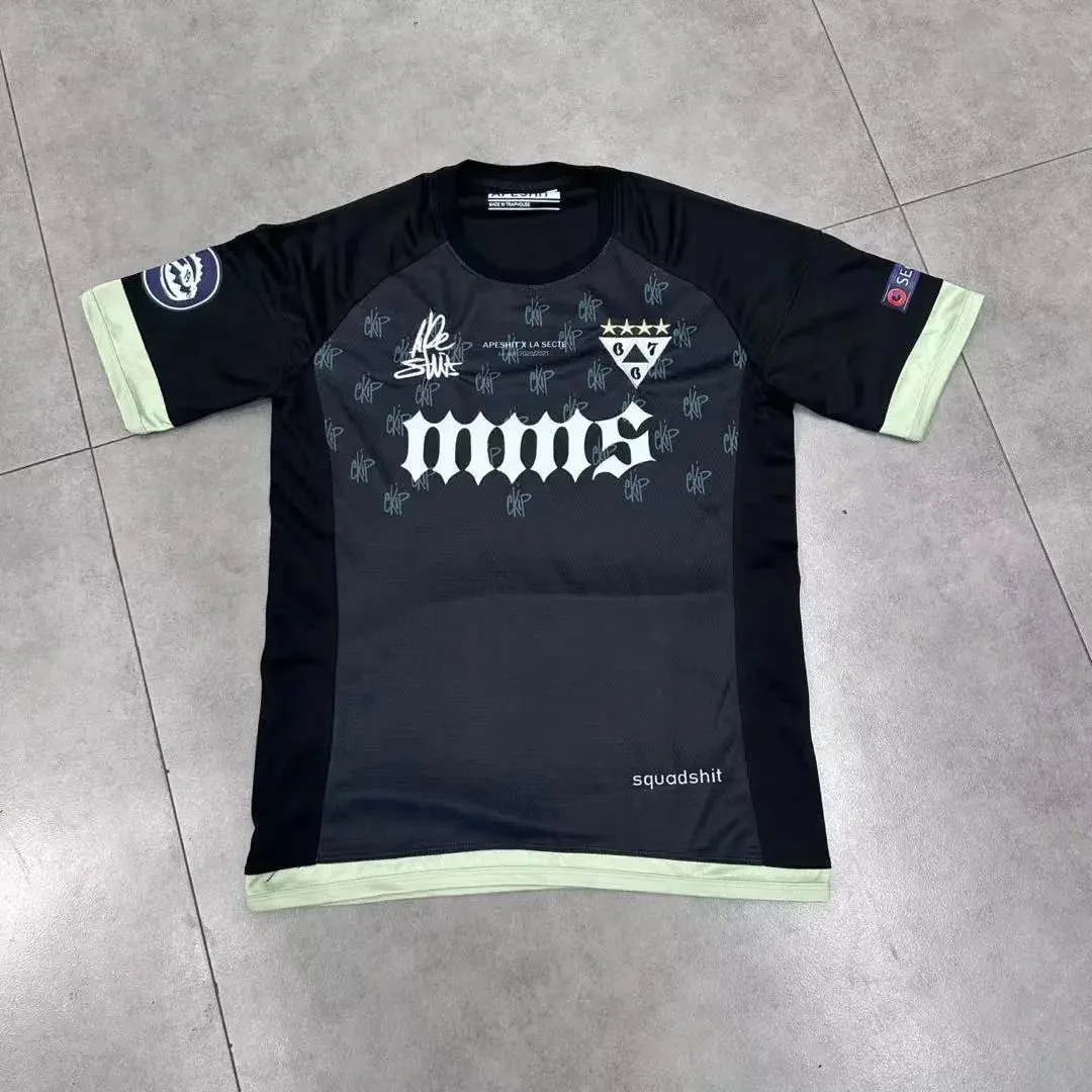 Other Black Jersey T-Shirt with Graphic Print Black - 1
