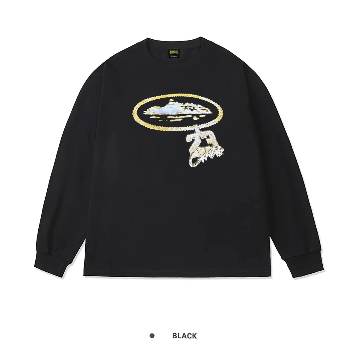 Other Black '23 Gold Graphic' Long Sleeve T-Shirt Black - 1
