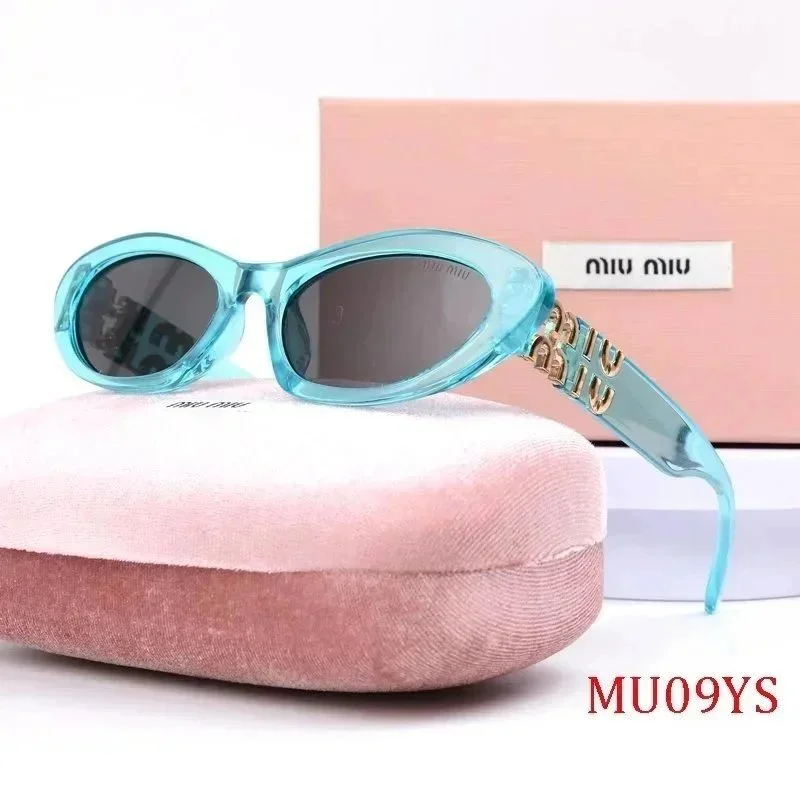 Miu Miu Miu Miu MU09YS Light Blue Cat-Eye Sunglasses Blue - 1