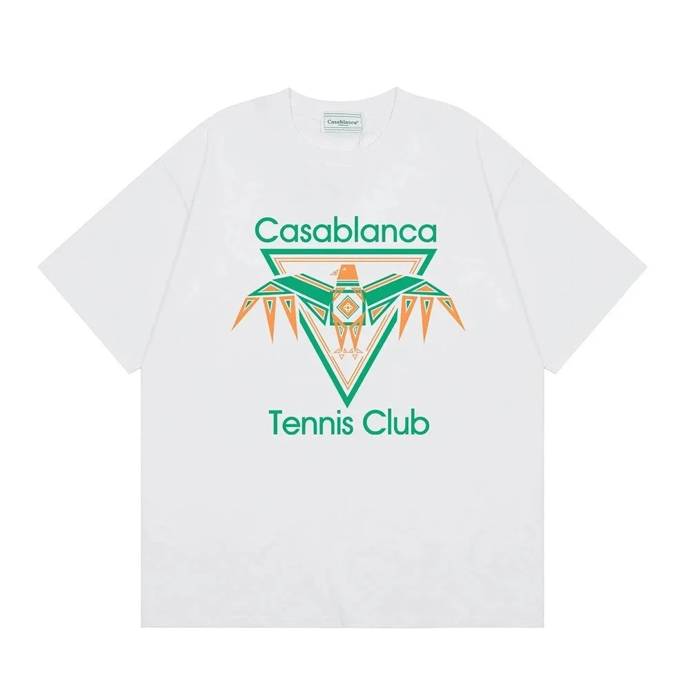 Casablanca Casablanca Tennis Club White/Teal/Orange T-Shirt White - 1