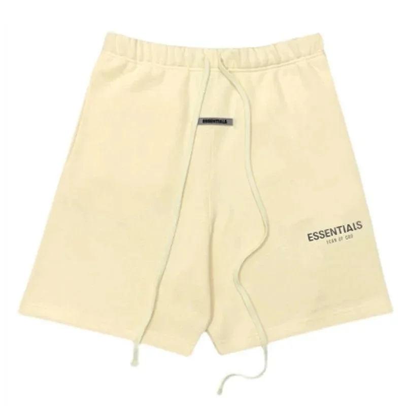 Fear of God Fear of God Essentials Cream Sweat Shorts Cream - 1