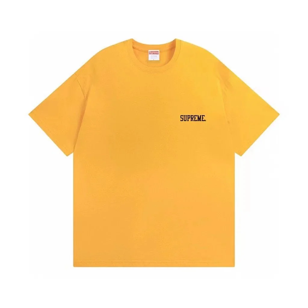 Supreme Supreme Box Logo T-Shirt Yellow Solid T-Shirt Yellow - 1