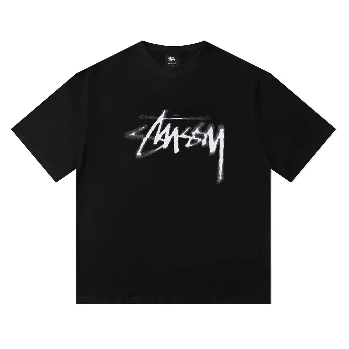 Stussy Stussy Basic Logo Black T-Shirt Black - 1