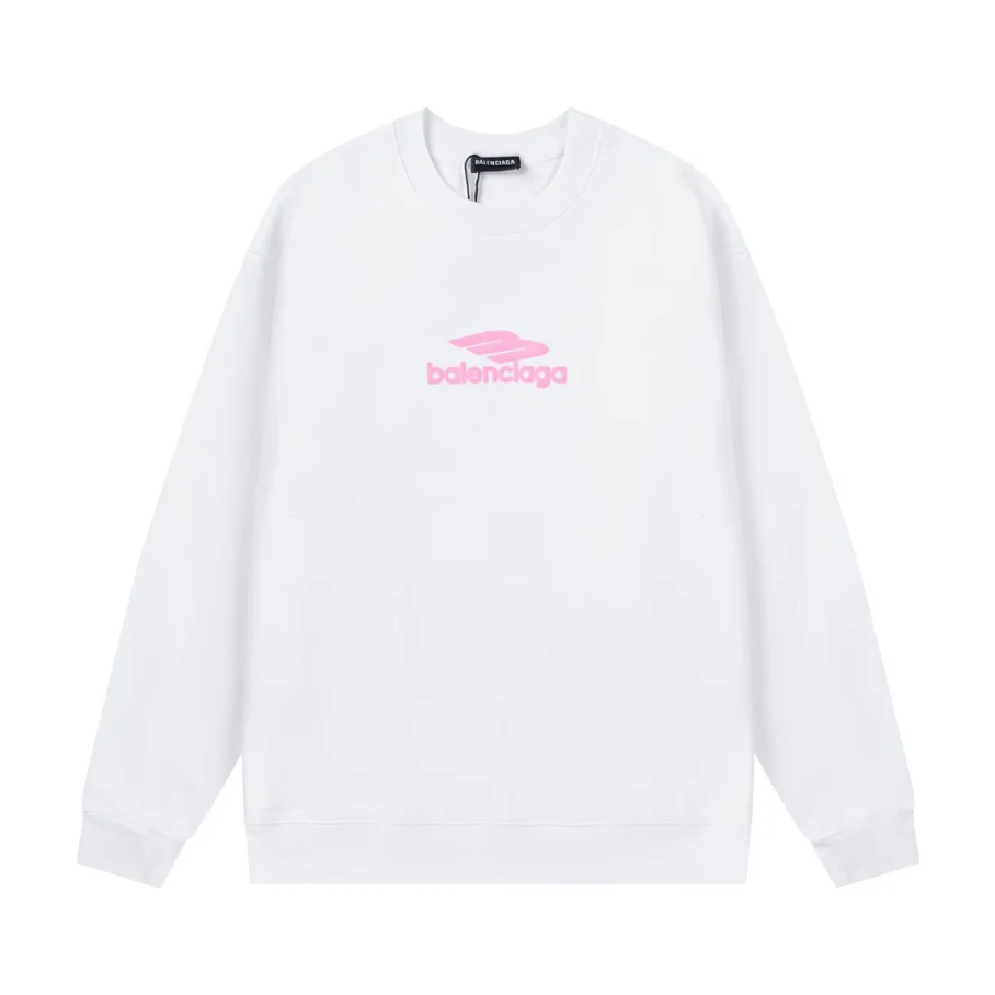 Balenciaga Balenciaga White/Pink Logo Sweatshirt White