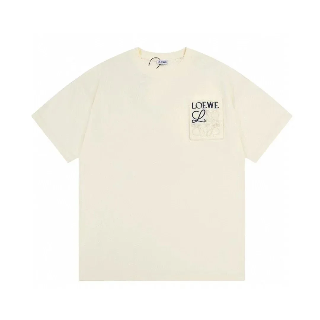 Loewe Loewe Anagram Pocket T-Shirt Cream Casual Cream - 1