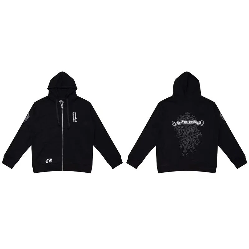 Chrome Hearts Chrome Hearts CH Cross Black Hoodie Black - 1