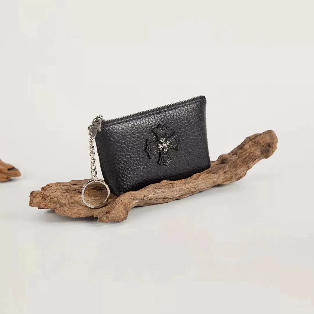 Chrome Hearts Chrome Hearts CH Cross Black Coin Purse Black