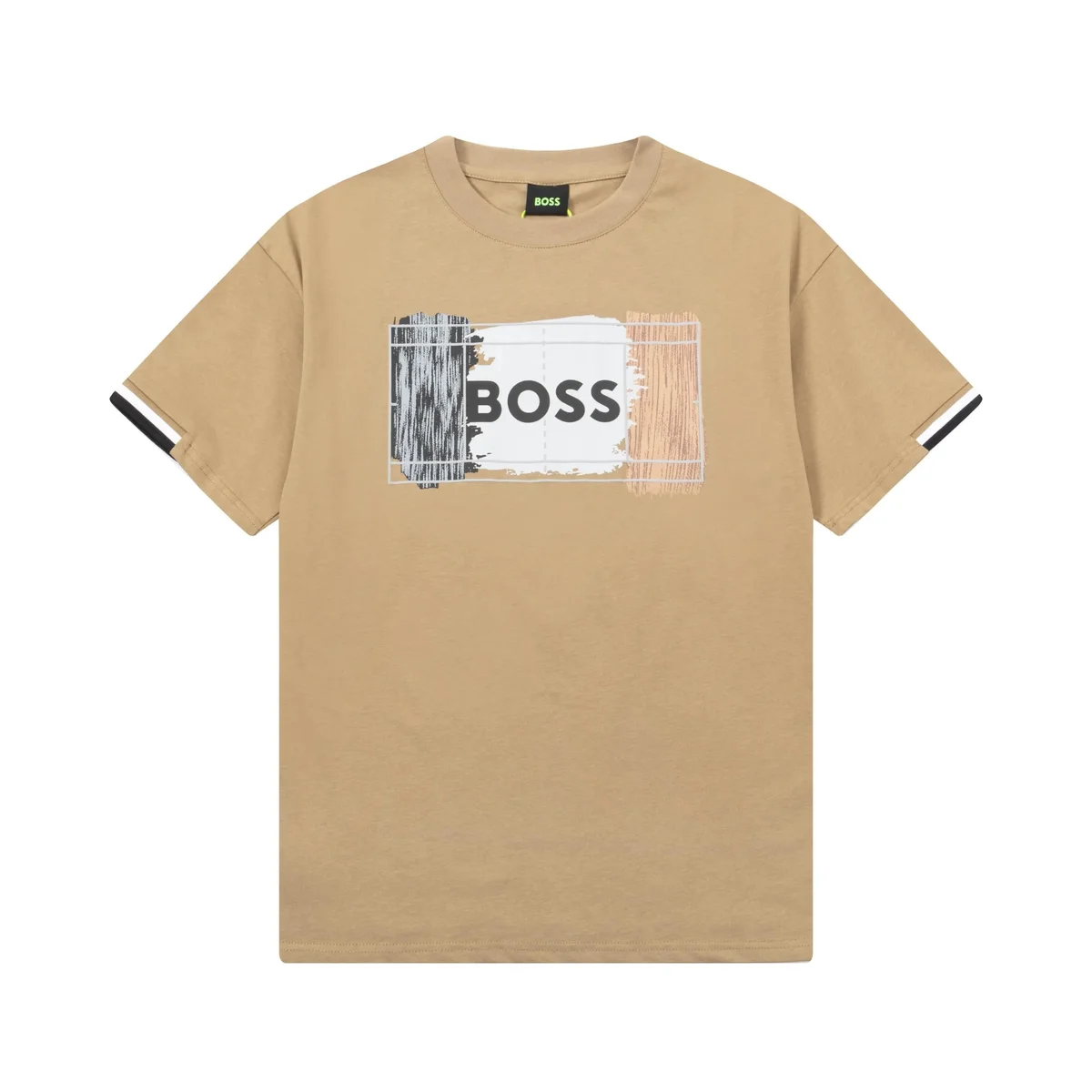 Hugo Boss Hugo Boss Beige BOSS Logo T-Shirt Beige - 1