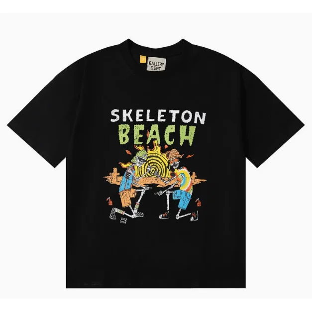 Gallery Dept. Gallery Dept Skeleton Beach Black T-Shirt Black - 1