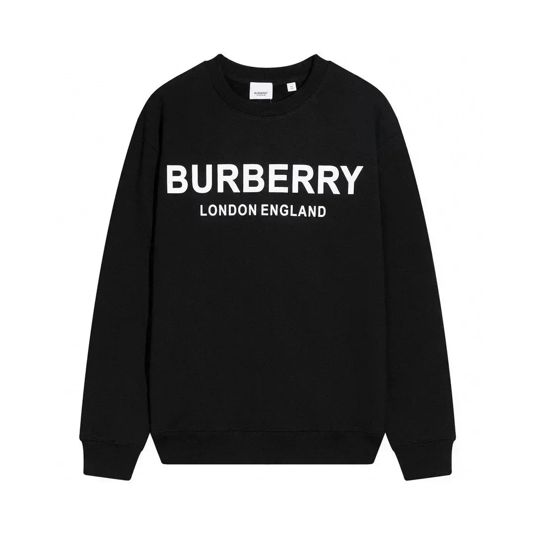 Burberry Burberry London England Black Logo Sweatshirt Black - 1