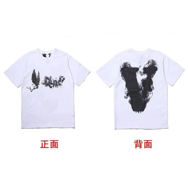 Other White Vlone Smoke Print T-Shirt White - 1