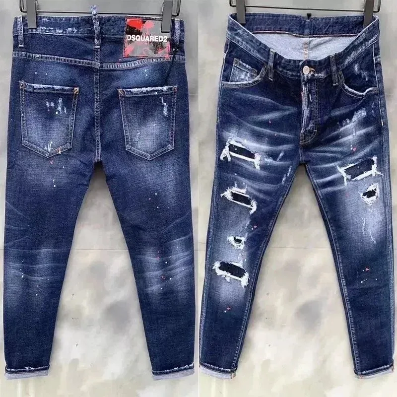 DSQUARED2 DSQUARED2 Indigo Distressed Jeans Blue