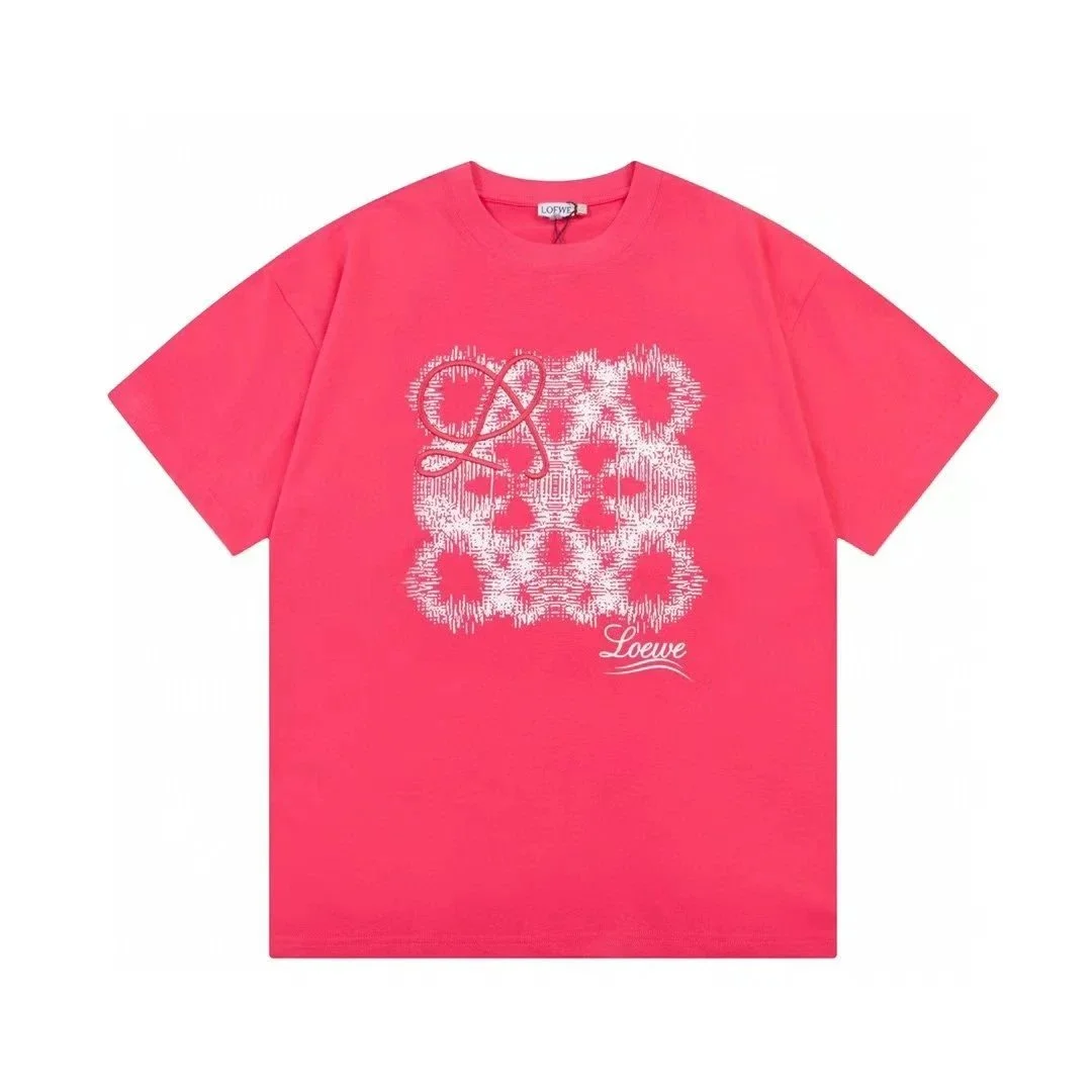 Loewe Loewe Pink Floral Print T-Shirt Pink - 1