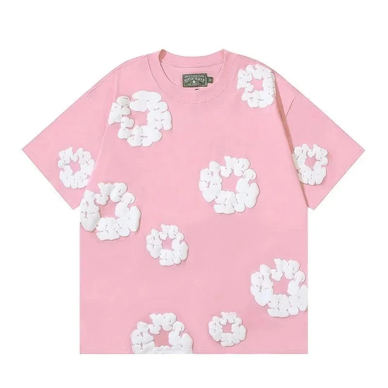 PULL&BEAR PULL&BEAR Pink Scrunchie Print T-Shirt Pink