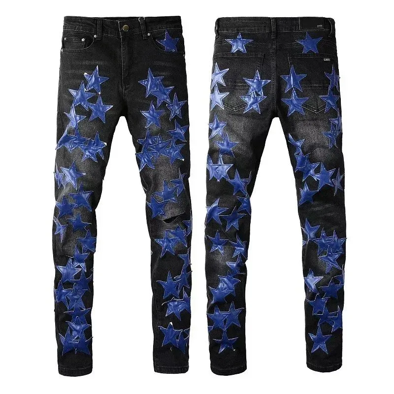Other Black Star Applique Jeans Black - 1
