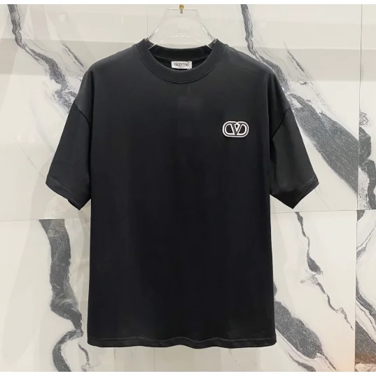 Valentino Valentino VLTN Logo Black T-Shirt Black - 1