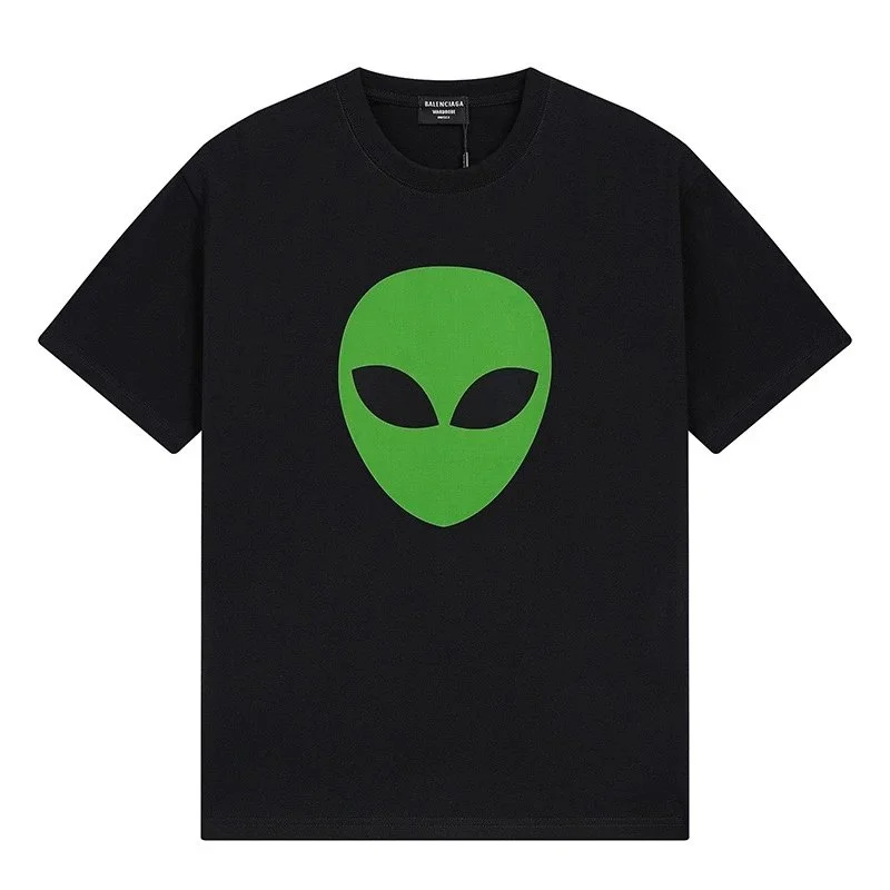 Balenciaga Balenciaga Alien Head Black T-Shirt Black - 1