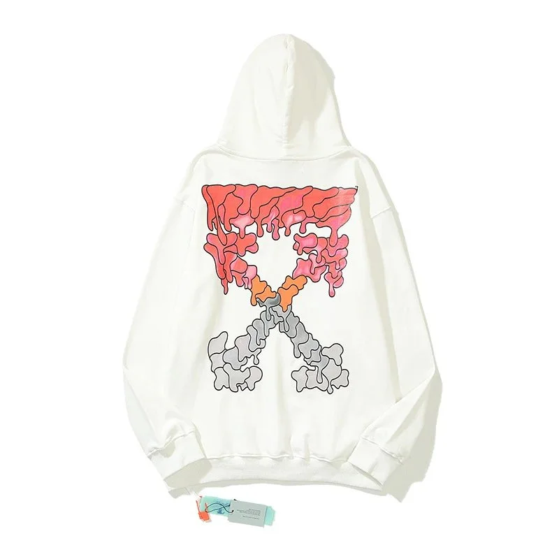 Other Unisex White X Dripped Hoodie White - 1