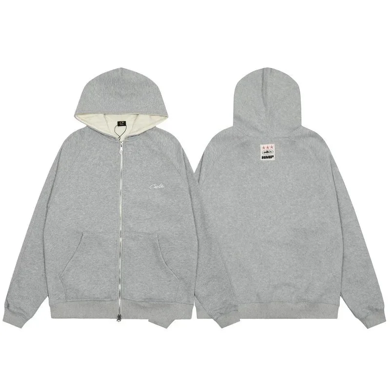 Revenge Revenge Heather Grey Zip-Up Hoodie Grey - 1