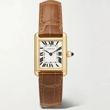 Cartier Cartier Soleil Blanc Gold Leather Watch Gold - 1