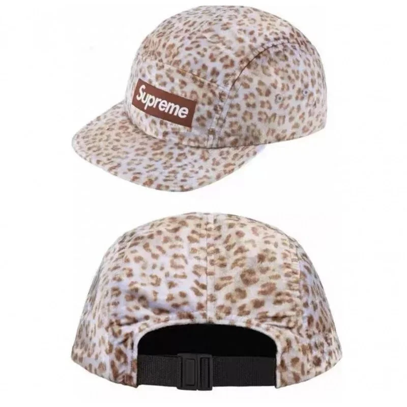 Supreme Supreme Box Logo Leopard Print Cap White