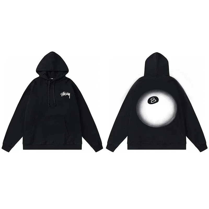Stussy Stussy Stüssy Bear Hoodie Black Casual Sweatshirt Black - 1