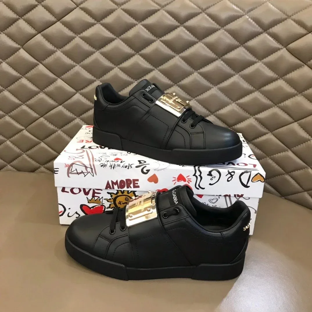 Gucci Gucci Rhyton Black/Gold Buckle Sneakers Black