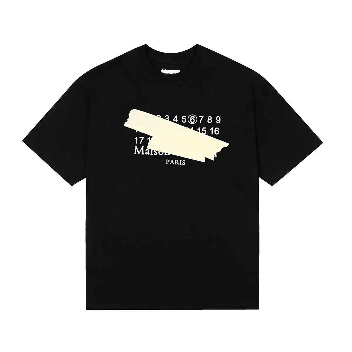 Maison Margiela Maison Margiela Black PARIS T-Shirt Black - 1