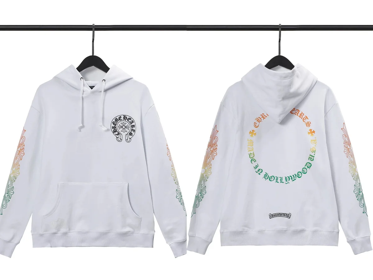 Chrome Hearts Chrome Hearts White Hollywood Print Hoodie White - 1