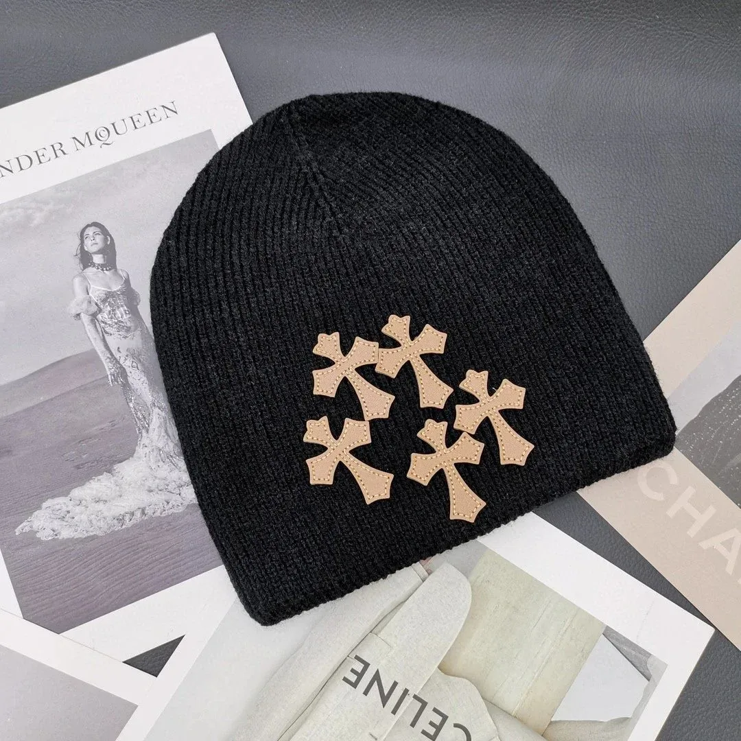 Chrome Hearts Chrome Hearts CH Cross Beanie Black Khaki Logo Black