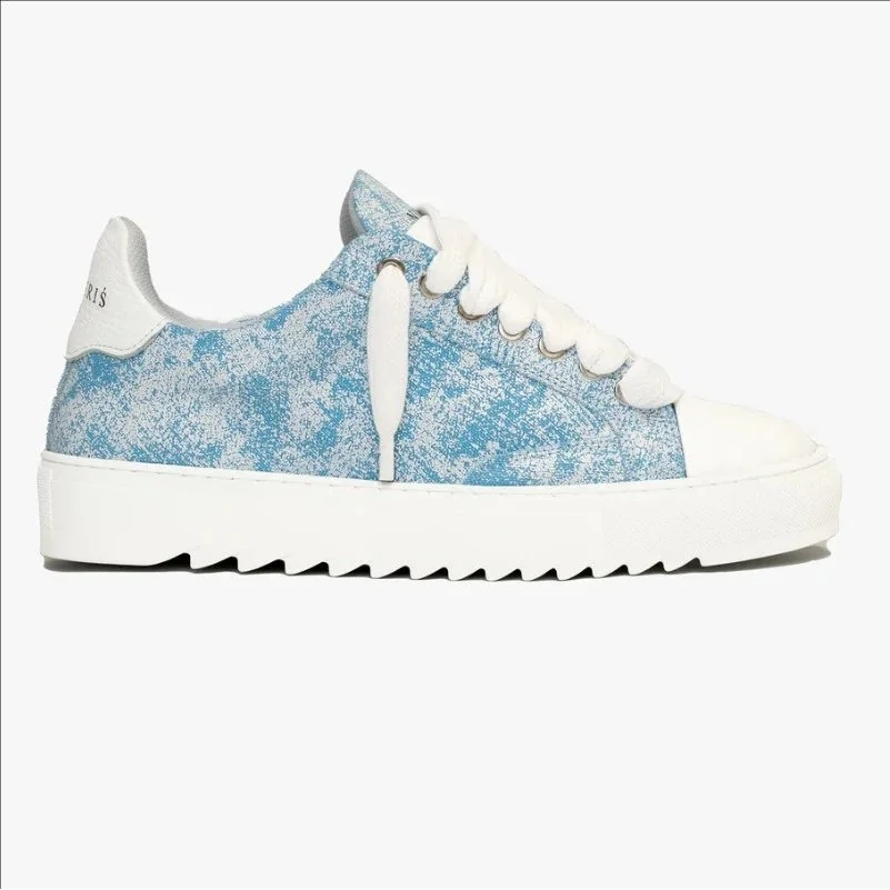 Other Unisex Ocean Blue Textured Sneakers Blue - 1