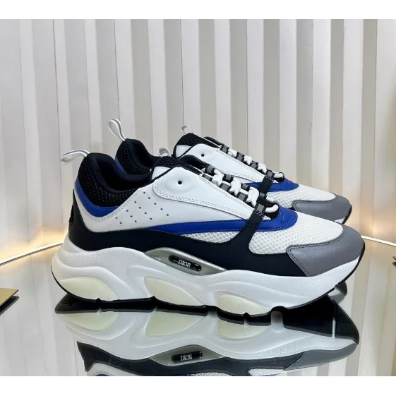 Dior Dior Air Force 1 White/Blue Sneakers White - 1