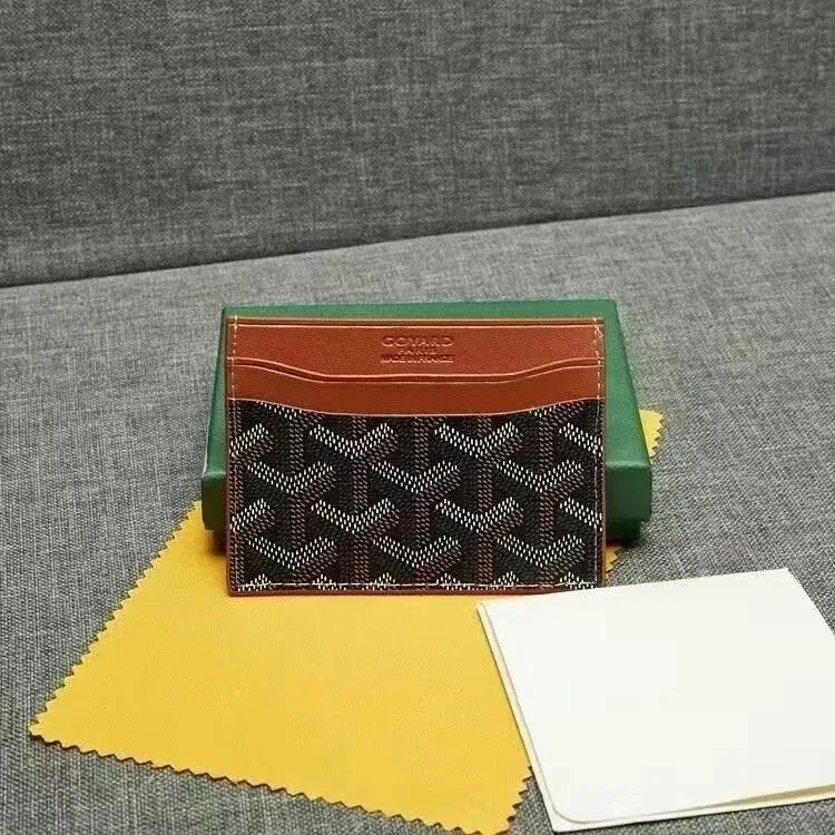 Goyard Goyard Monogram Black/Brown Card Holder Multicolor - 1