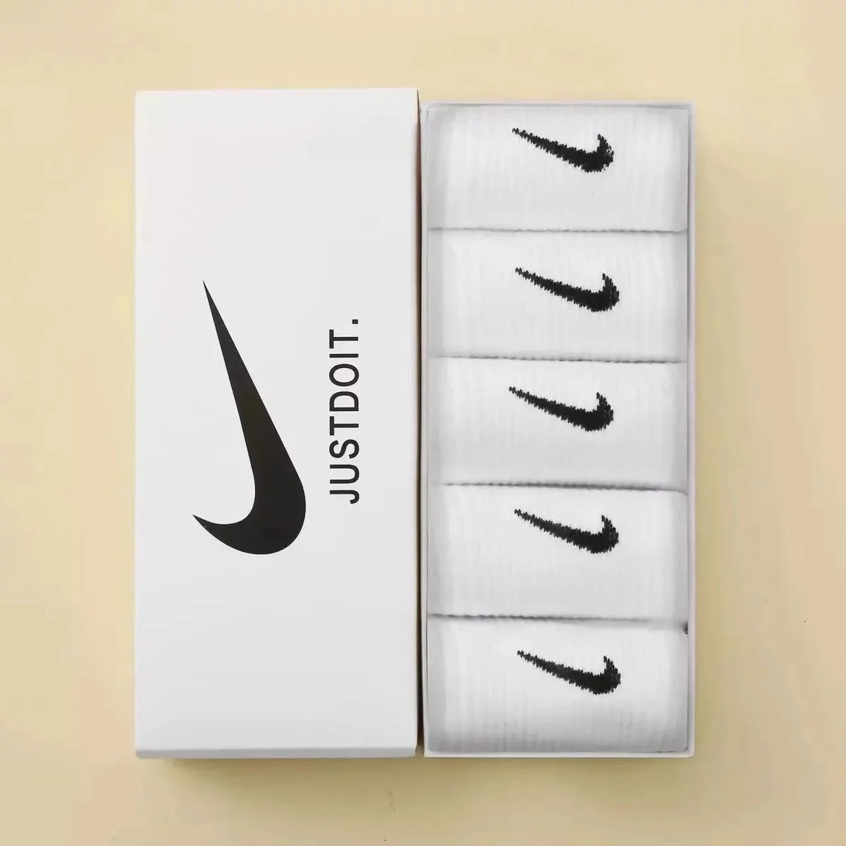 Nike Nike 5 Pack White Socks White
