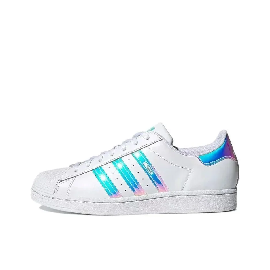 Adidas Adidas Superstar White Iridescent Stripes Sneakers White - 1