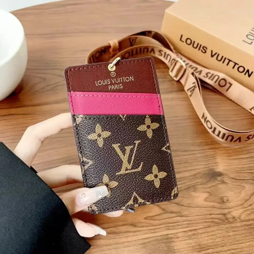 Louis Vuitton Louis Vuitton Monogram Brown/Pink Card Holder Brown