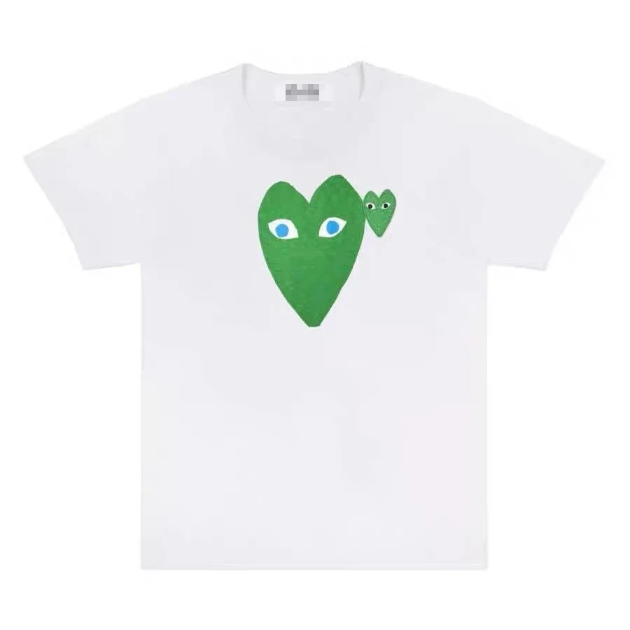 Comme des Garçons Comme des Garçons Green Heart T-Shirt White White - 1