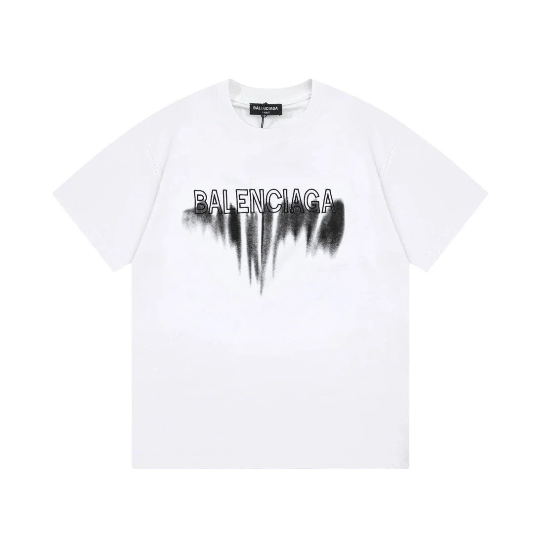 Balenciaga Balenciaga White Logo Print T-Shirt White - 1