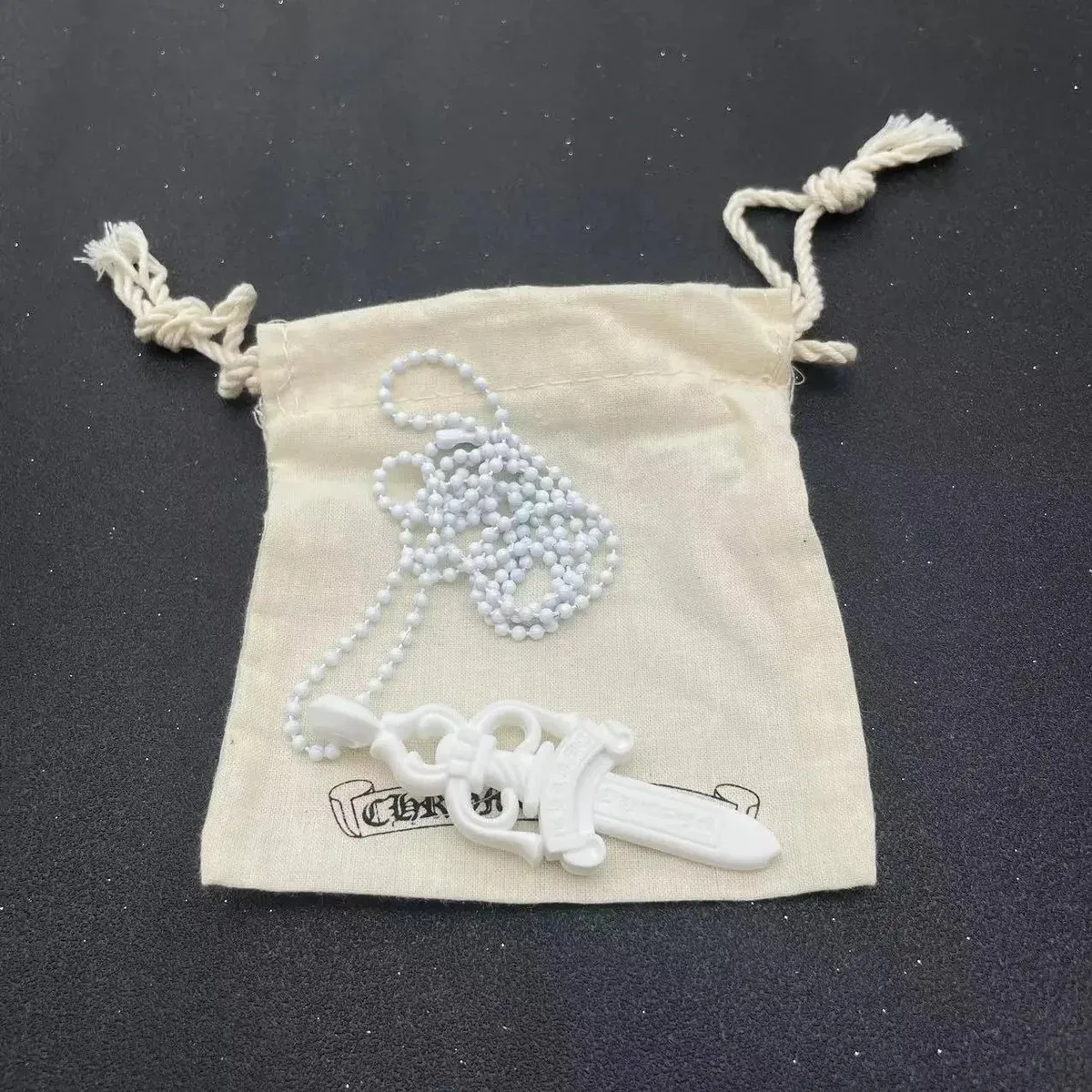 Chrome Hearts Chrome Hearts CH Cross White Sword Necklace White - 1