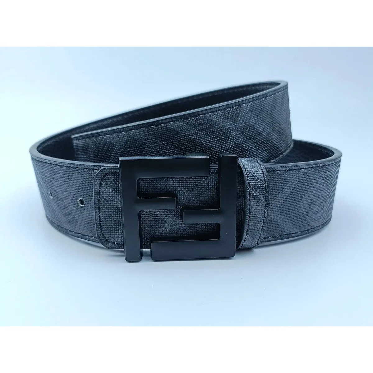 Fendi Fendi FF Monogram Black Belt Black