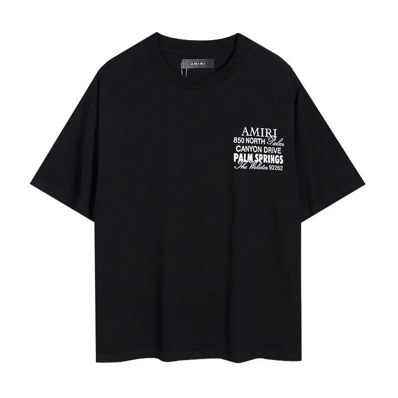 Amiri Amiri Palm Springs Black T-Shirt Black - 1